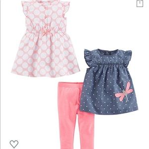 Simple Joy Carters 3pc Infant Dress Set 3m